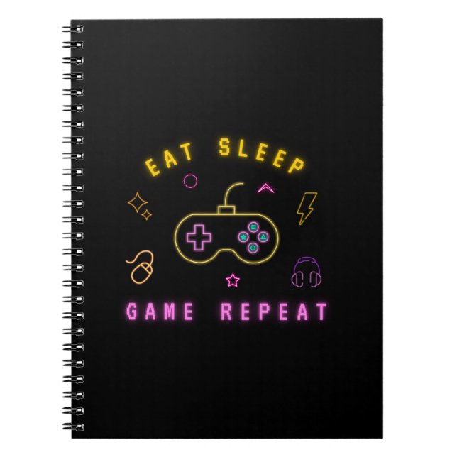 Caderno Espiral jogo divertido para crianças - design engraçado e  (Frente)