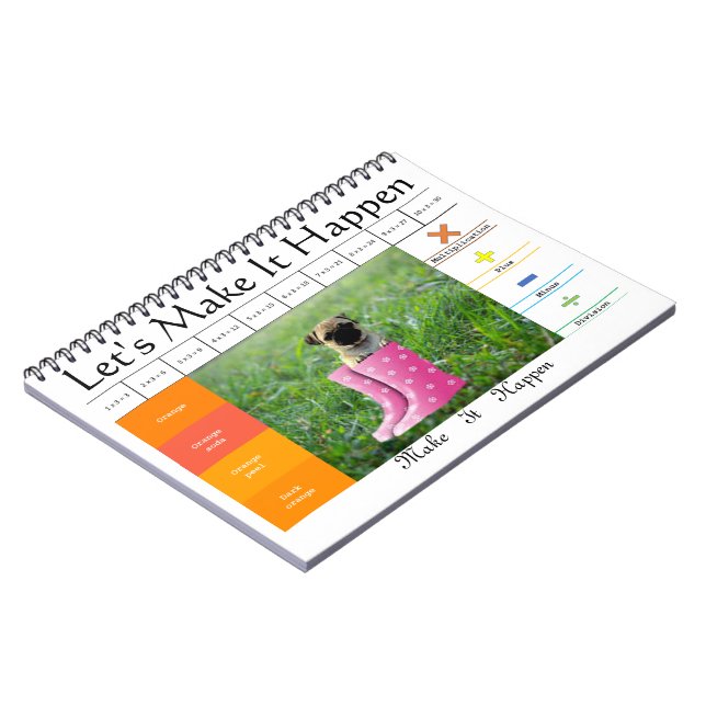 Caderno Espiral Jogo educativo engraçado para cães (Left Side)