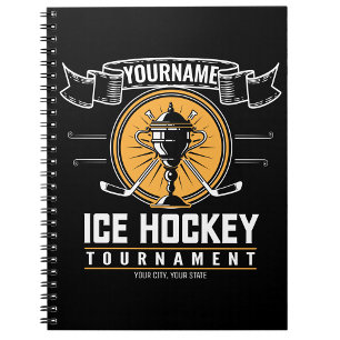 Caderno Espiral Jogo Personalizado da Equipe de Jogadores de Trofé