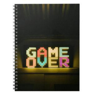 Caderno Espiral Jogo Sobre As Artes De Pixel Simples E Bonitas De 