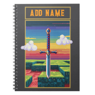 Caderno Espiral Jogos de Arte Pixel