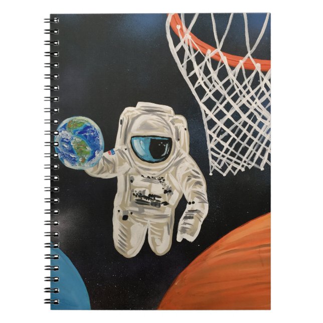 Caderno Espiral Jogos espaciais (Frente)