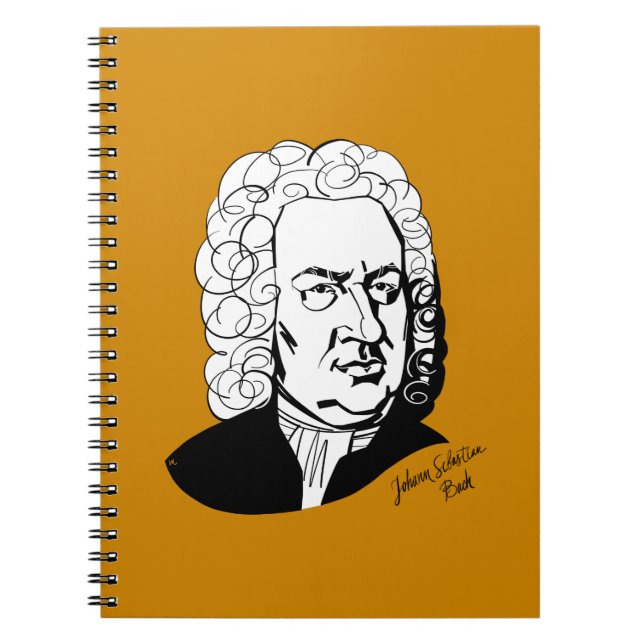 Caderno Espiral Johann Sebastian Bach (Frente)