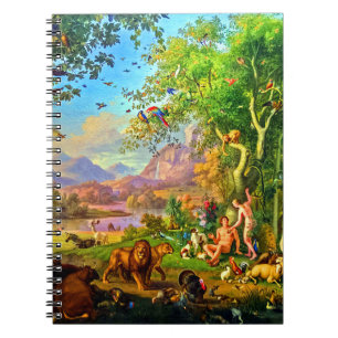 Caderno Espiral Johann Wenzel Peter Adam e Eve no Jardim do Éden