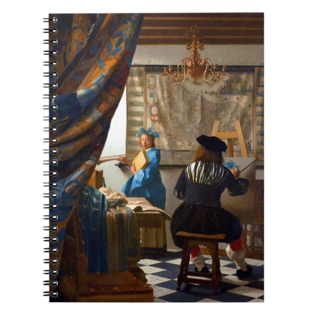 Caderno Espiral Johannes Vermeer A Arte da Pintura (Frente)