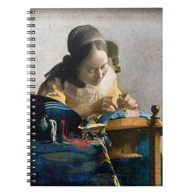Caderno Espiral Johannes Vermeer - O Lacemaker (Frente)