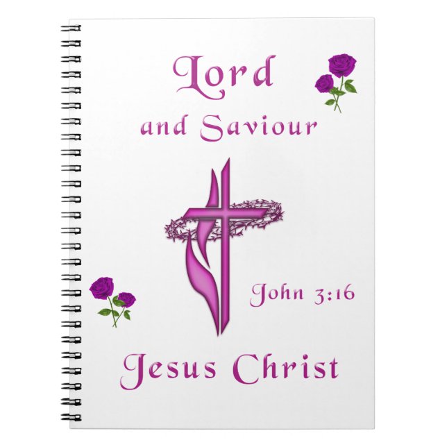 Caderno Espiral John 3:16 (Frente)