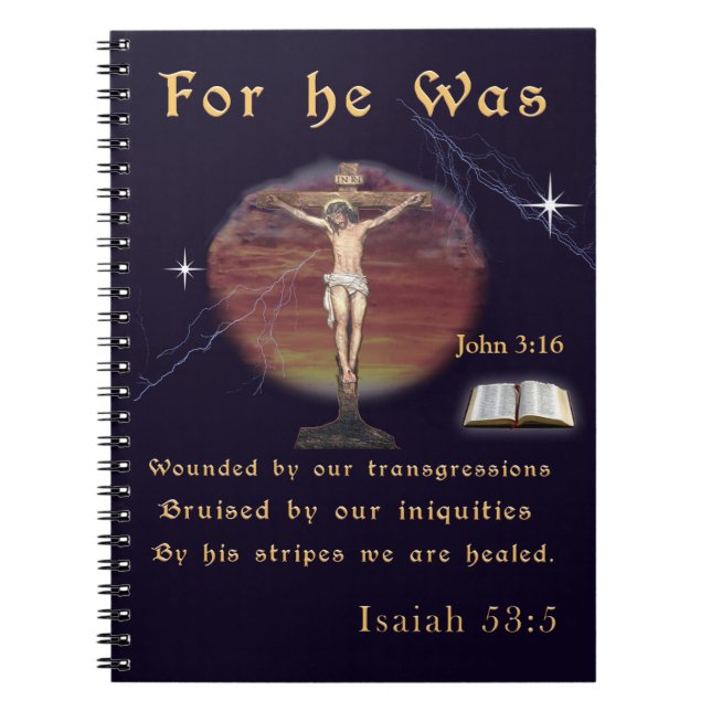 Caderno Espiral John 3:16 (Frente)