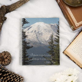 Caderno Espiral John Muir Quote Scenic Monte Rainier