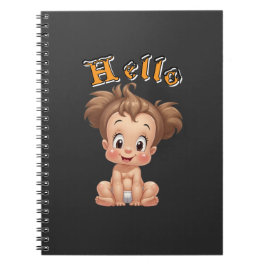 Caderno Espiral joie de bébé heureuse, et bonheur.