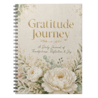 Caderno Espiral Jornada de Gratidão | Diário de Gratidão Diário