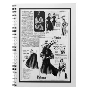 Caderno Espiral Jornal antigo de 26 de outubro de 1951
