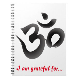 Caderno Espiral Jornal da gratitude do OM