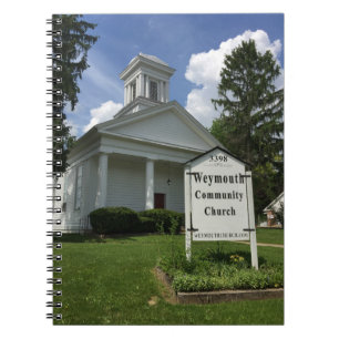 Caderno Espiral Jornal da igreja da comunidade de Weymouth