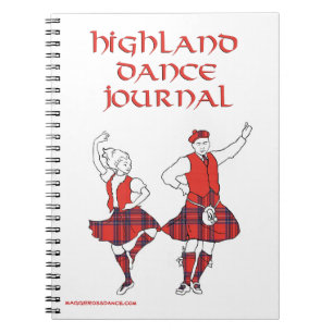 Caderno Espiral Jornal de Dança das Terras Altas Escocesas