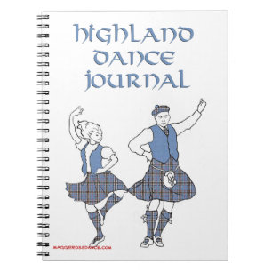 Caderno Espiral Jornal de Dança das Terras Altas Escocesas