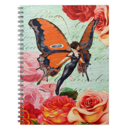 Caderno Espiral Jornal Flapper Butterfly