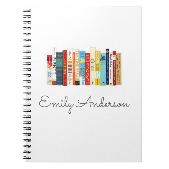 Caderno Espiral jornal personalizado da bala dos livros costume (Frente)