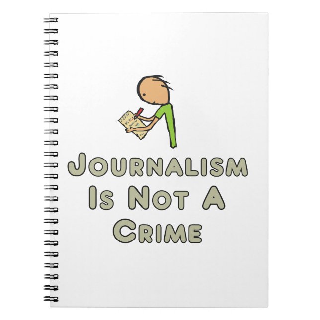 Caderno Espiral Jornalismo Não É Crime (Frente)