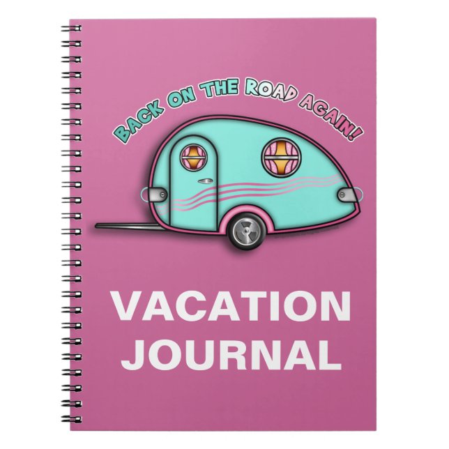 Caderno Espiral JORNEL Viagem RV Trailer Largura - NOTEBOOK (Frente)