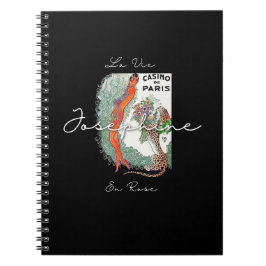 Caderno Espiral Josephine Elegância da Era do Jazz – Paris dos Ano