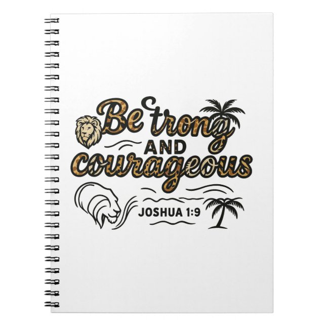 Caderno Espiral Joshua 1:9 (Frente)