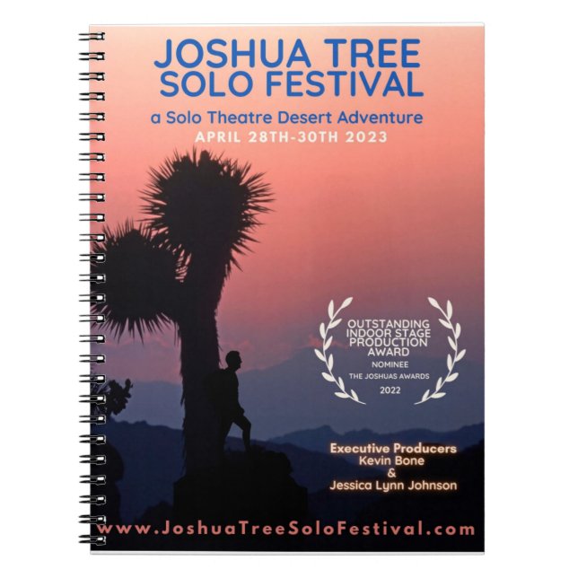 Caderno Espiral Joshua Tree Solo Festival 2023 (Frente)