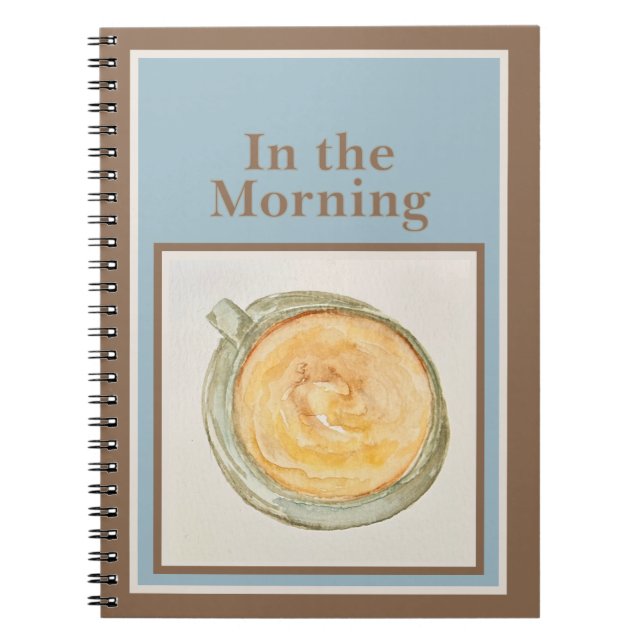Caderno Espiral Journal: In the Morning — Psalm 5:3-4 (Frente)