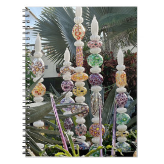 Caderno Espiral Journal with colorful glass