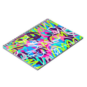 Caderno Espiral Joyful Colors Modern Abstrato