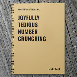 Caderno Espiral Joyfull Tedich Numero Crunching