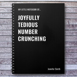 Caderno Espiral Joyfull Tedich Numero Crunching