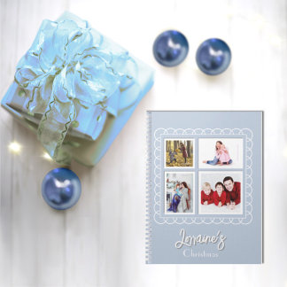 Caderno Espiral Joyoux Noel Blue Photo Book