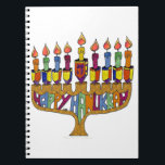 Caderno Espiral Judaica Happy Hanukkah Dreidel Menorah<br><div class="desc">Você está vendo The Lee Hiller Designs Collection of Home and Office Decor, Roupa, Gifts and Coleções. As Designs incluem Lee Hiller Photoographic e Mixed Media Digital Art Collection. Você pode ver sua fotografia da Nature em http://HikeOurPlanet.com/ e seguir seu blog de caminhada no Hot Primavera National Park.</div>