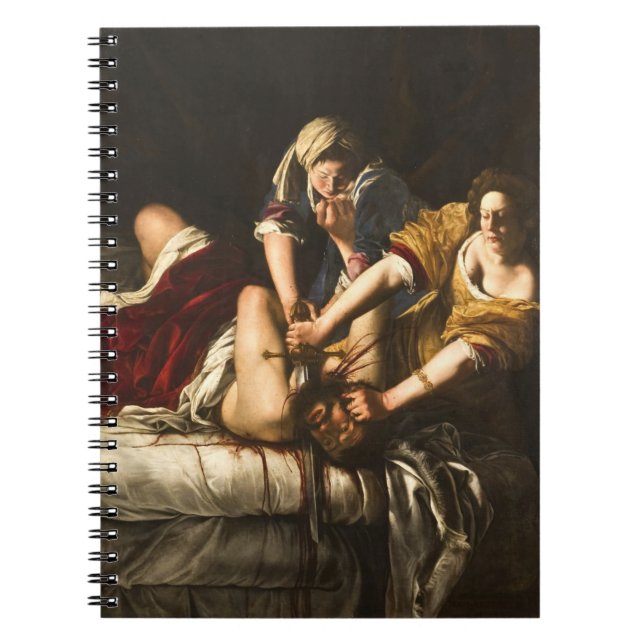 Caderno Espiral Judith Slaying Holofernes - Artemisia Gentileschi (Frente)