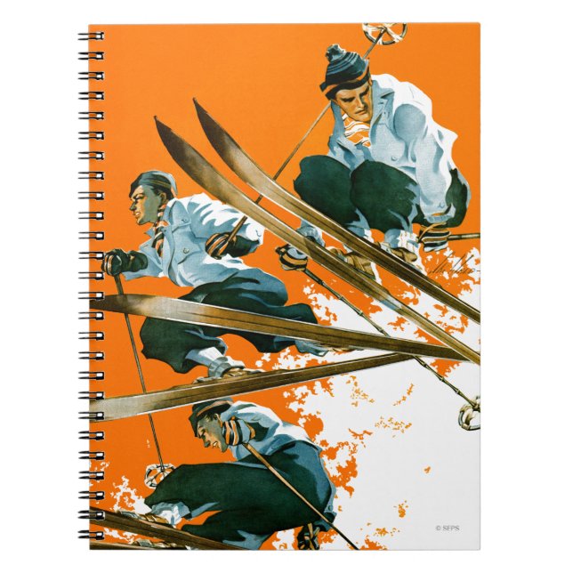 Caderno Espiral Jumpers de Esqui por Ski Weld (Frente)