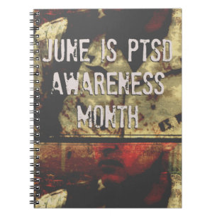 Caderno Espiral June é PTSD Awarness Month Spiral Notebook
