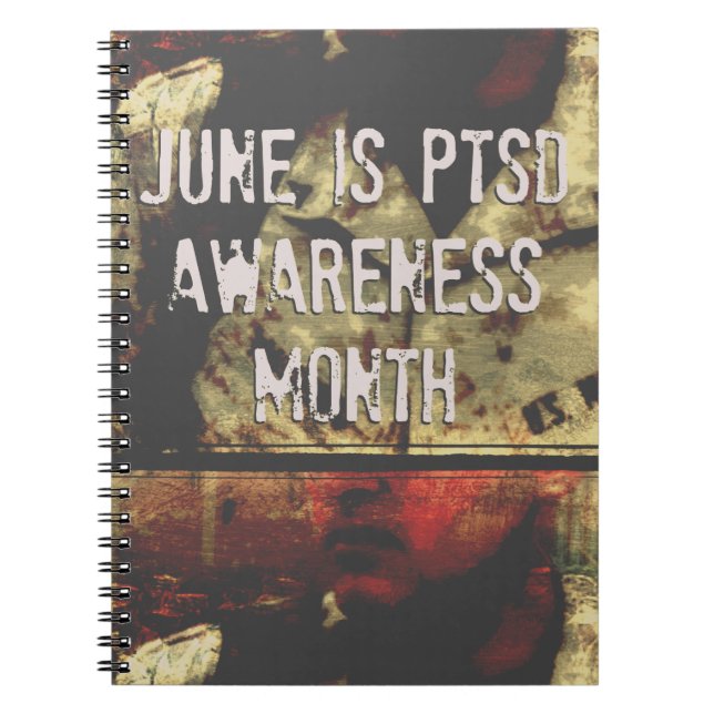 Caderno Espiral June é PTSD Awarness Month Spiral Notebook (Frente)