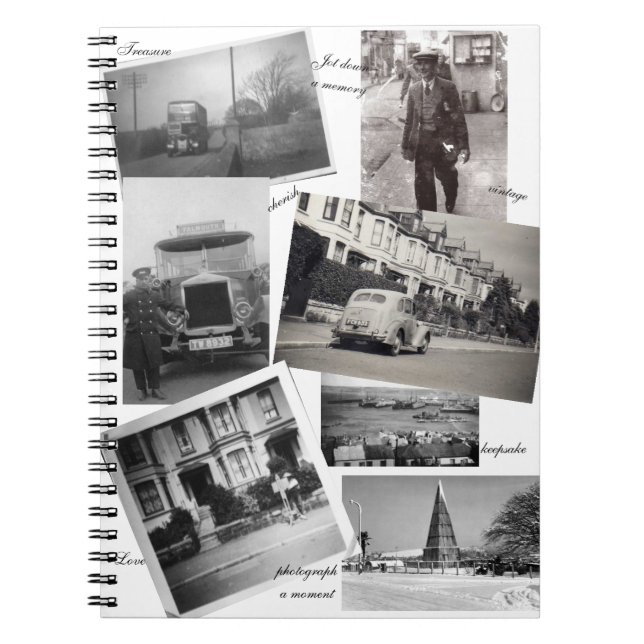 Caderno Espiral Juntar uma coleção de memória (Frente)