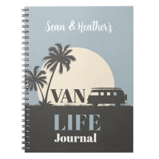 Caderno Espiral JUNTOS! Diário personalizado 🚐 Van Life para dois