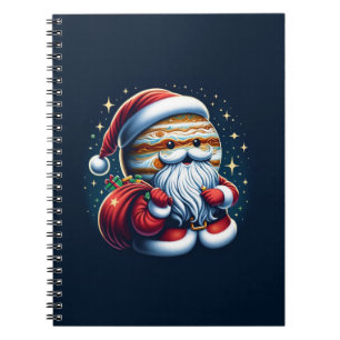 Caderno Espiral Júpiter Jolly Velho Papai Noel Astronomia