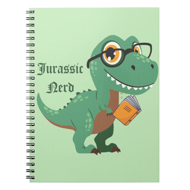 Caderno Espiral Jurassic nerd (Frente)