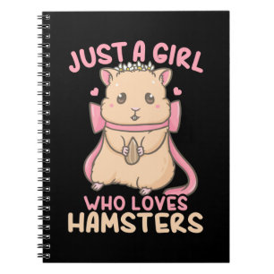 Caderno Espiral Just A Girl Who Loves Hamsters