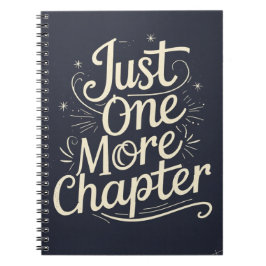 Caderno Espiral Just One More Chapter – Book Lover Reading
