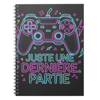 Caderno Espiral Juste Une Dernière Partie Gamer Notebook - Retro