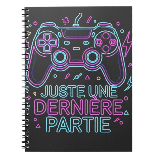 Caderno Espiral Juste Une Dernière Partie Gamer Notebook - Retro (Frente)