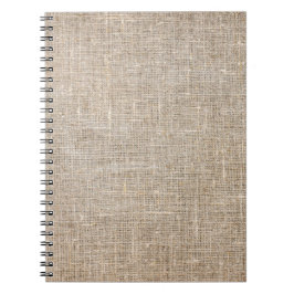 Caderno Espiral Juta têxtil
