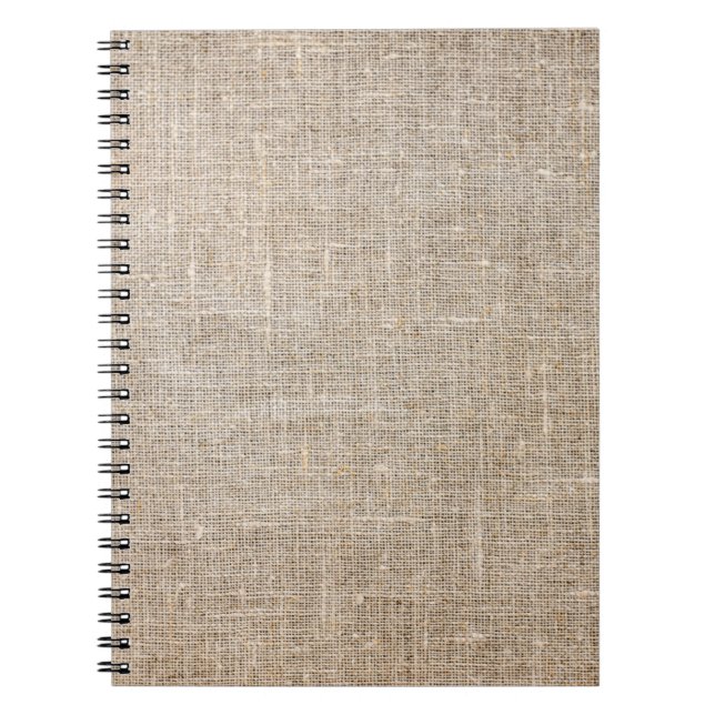 Caderno Espiral Juta têxtil (Frente)