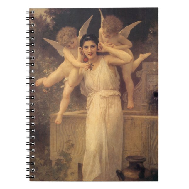 Caderno Espiral Juventude de Bouguereau, Retrato dos Anjos Vitoria (Frente)