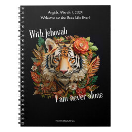 Caderno Espiral JW Baptism Keepsakift - Notebook Tiger